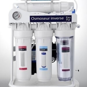 Osmoseur Inverse Filtre à eau 6 étages avec jauge de pression Avec Robinet inox 304